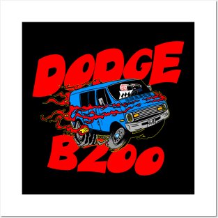 B200 Dodge Van by Crazy Tate Posters and Art